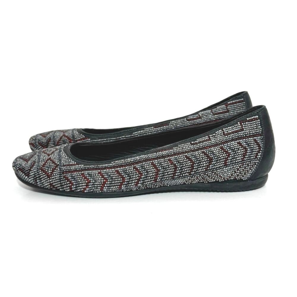 Donald J. Pliner Women’s Beaded Multicolor Ballet Flats Shoes Black Size 7 M - Picture 3 of 11